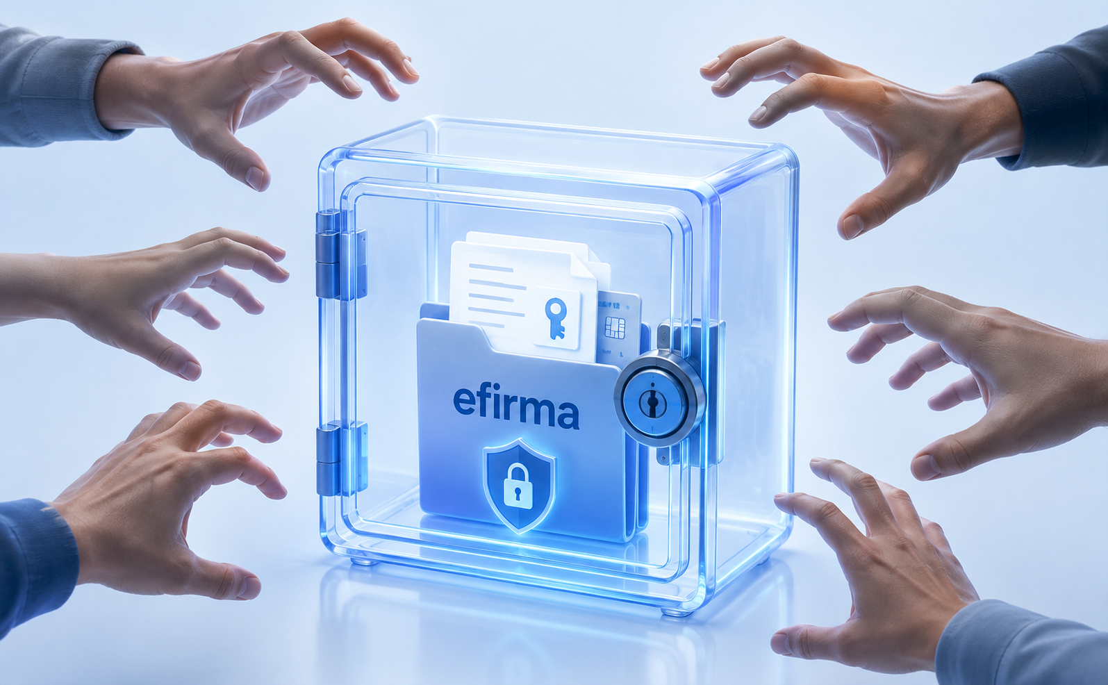 e.firma protegida en caja segura